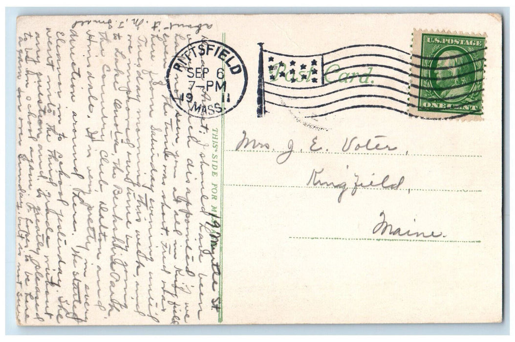 1911 Berkshire County Court House Pittsfield Massachusetts MA Postcard