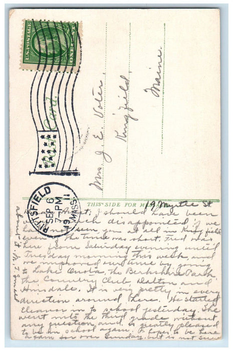 1911 Berkshire County Court House Pittsfield Massachusetts MA Postcard