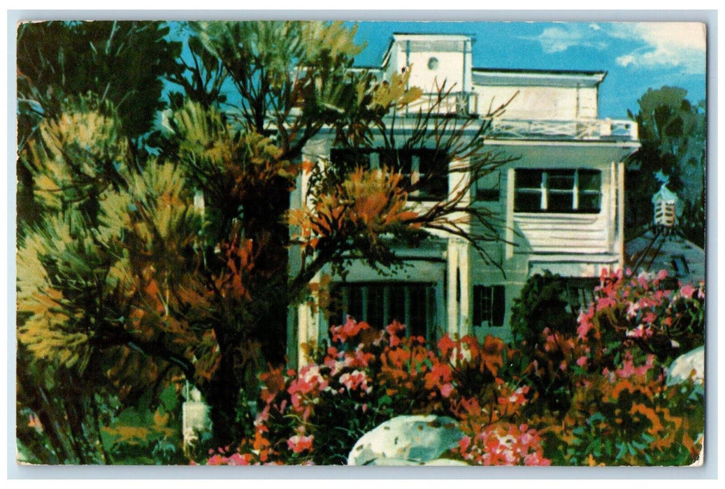 1960 "The Yankee Clipper Inn" Pigeon Cove Massachusetts MA Vintage Postcard
