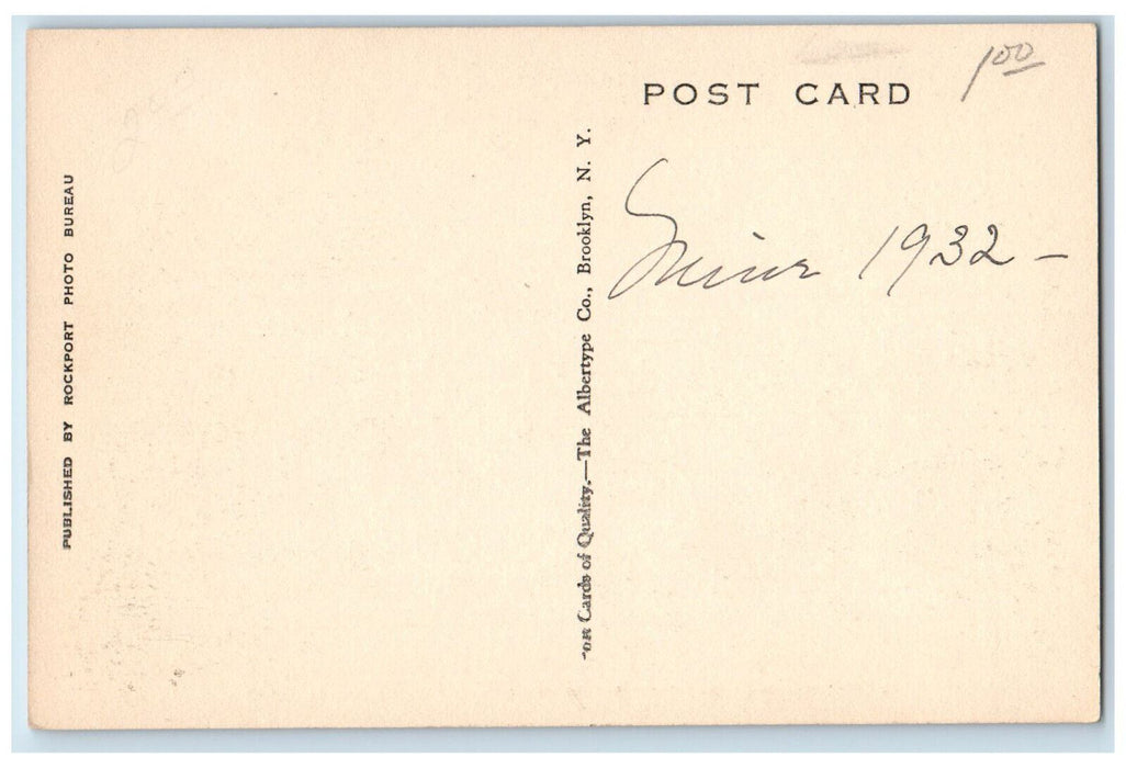 1932 Early Morning at the "Witch House" Pigeon Cove Massachusetts MA Postcard