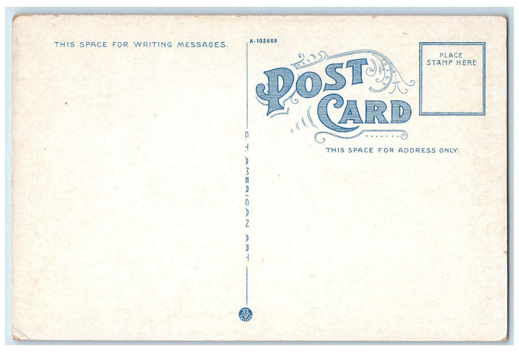 c1930's St. John's Church and Rectory Peabody Massachusetts MA Postcard