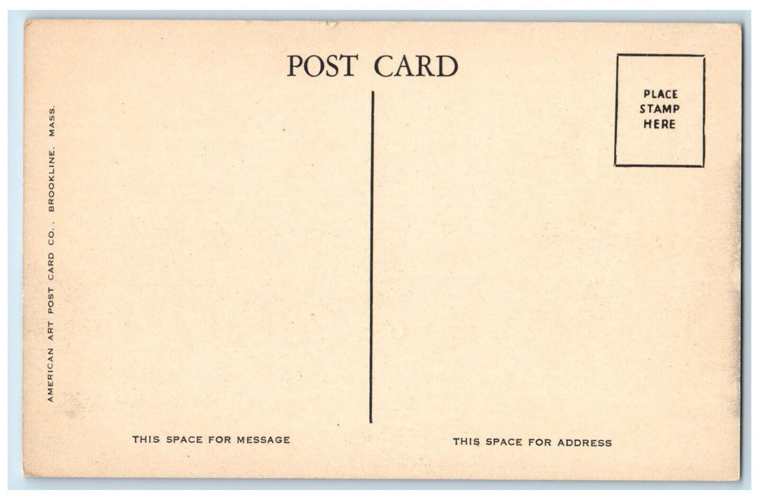 c1950's City Hall Peabody Massachusetts MA Vintage Unposted Postcard