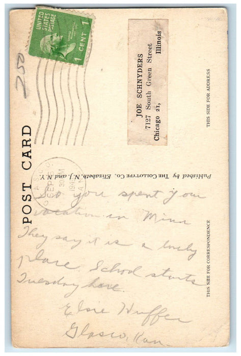 1949 St. Thomas The Apostle Rectory Palmer Massachusetts MA Posted Postcard
