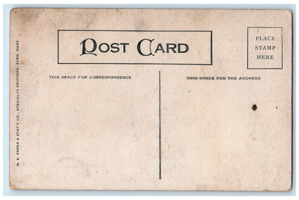 c1910 Cross Roads Antrim Street Sign New Hampshire NH Vintage Antique Postcard