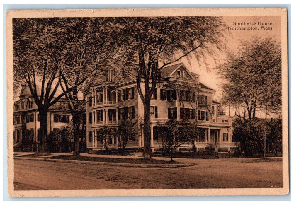 c1910 Southwick House Northampton Massachusetts MA Antique Postcard