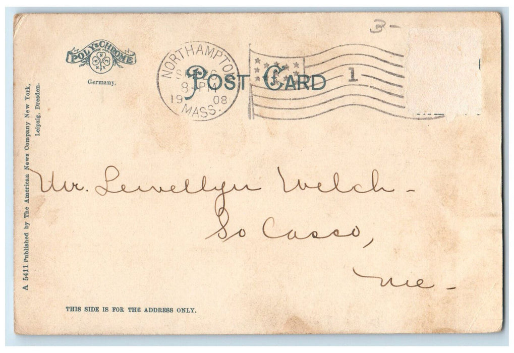 1908 Assembly Hall Smith College Northampton Massachusetts MA Postcard