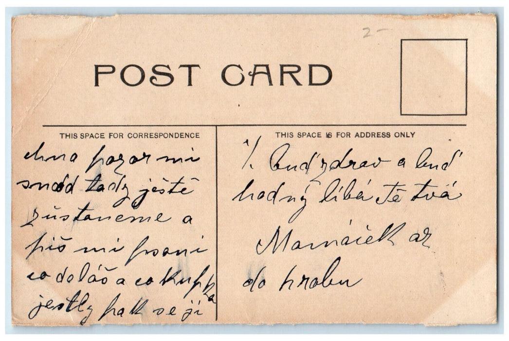 c1930's Forbes Library Northampton Massachusetts MA Posted Antique Postcard