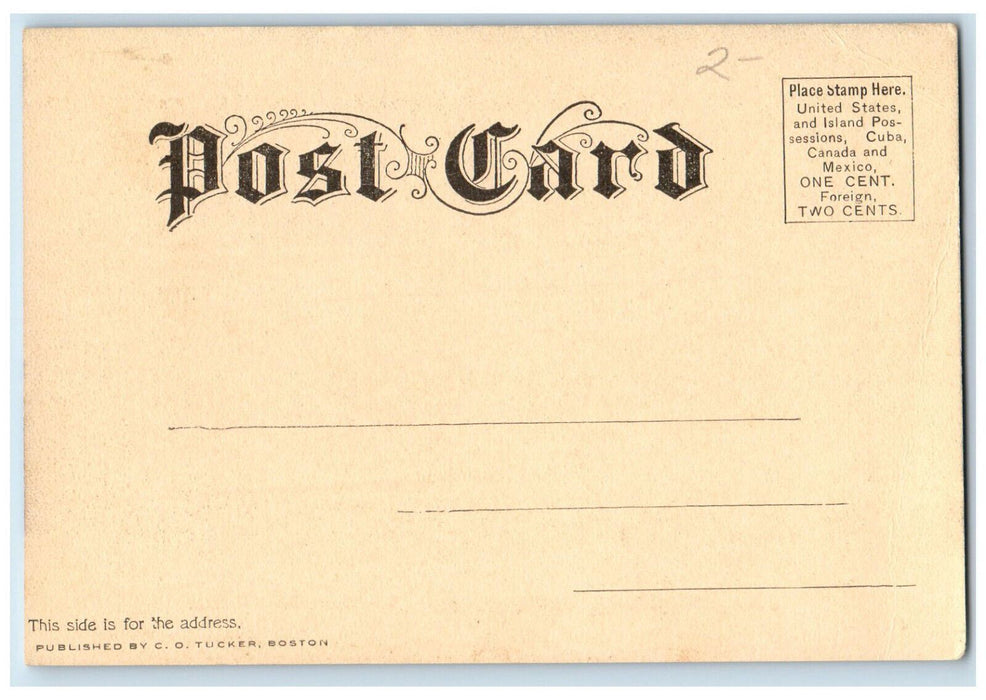 c1905 The Art Gallery Northampton Massachusetts MA Antique Unposted Postcard