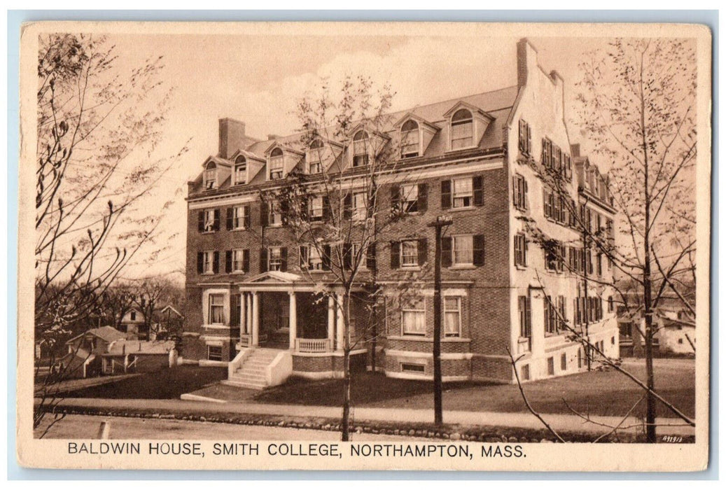 c1910 Baldwin House Smith College Northampton Massachusetts MA Postcard