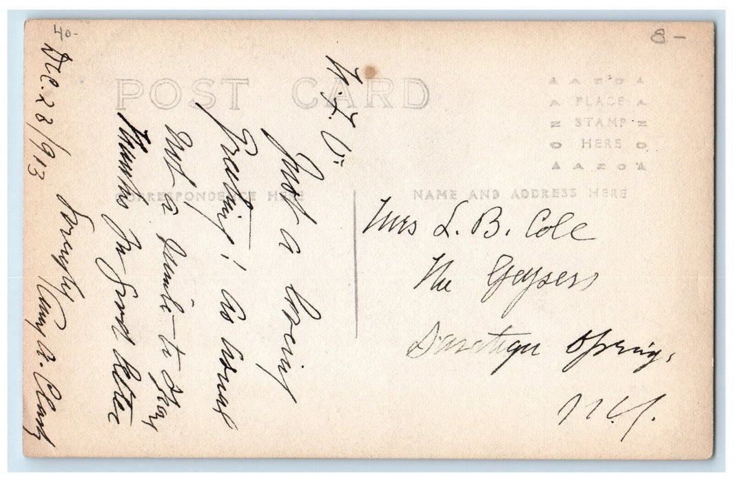 1913 First Church Of Christ Scientist Buffalo NY RPPC Photo Antique Postcard