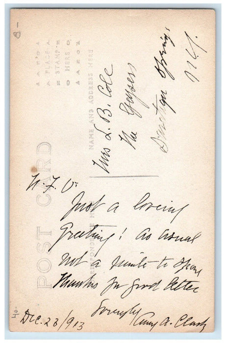 1913 First Church Of Christ Scientist Buffalo NY RPPC Photo Antique Postcard