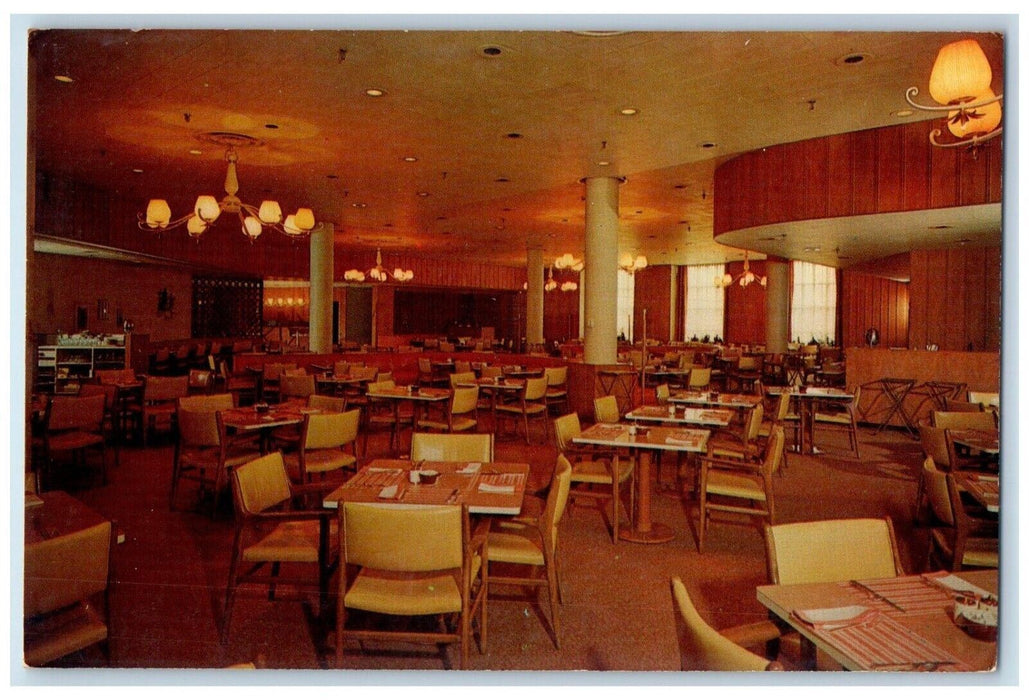 c1960 Interior Linden Room Marshal Field Restaurant Wauwatosa Wisconsin Postcard