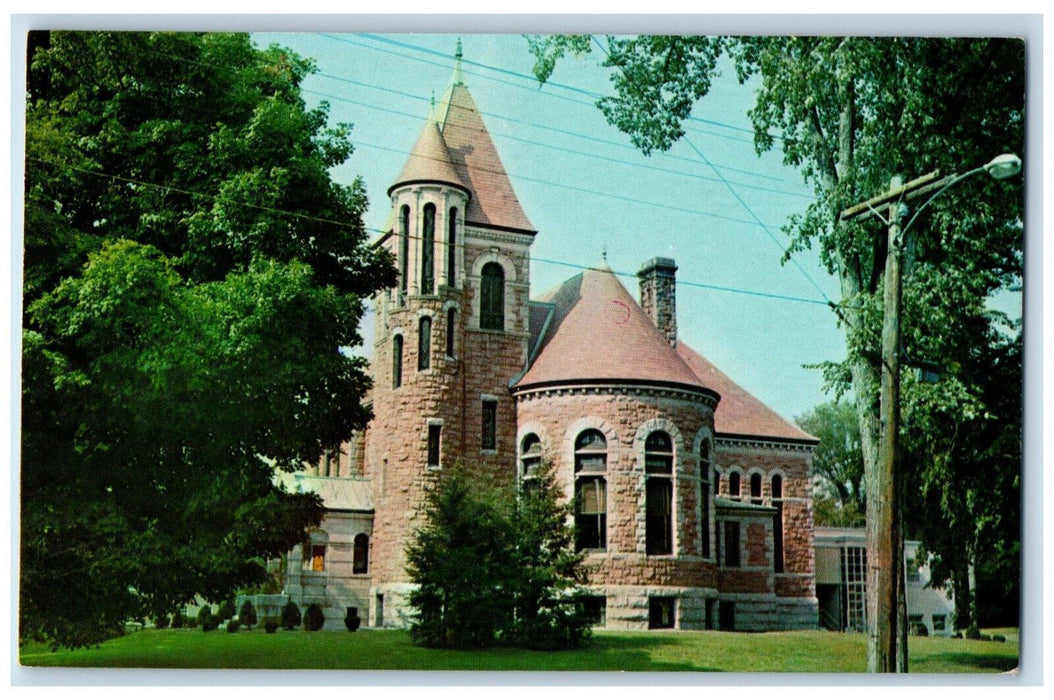 c1950's Public Library Laconia New Hampshire NH Unposted Vintage Postcard