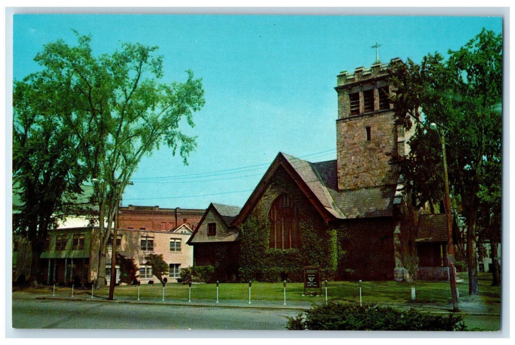 c1950's Congregational Church Laconia New Hampshire NH Vintage Postcard