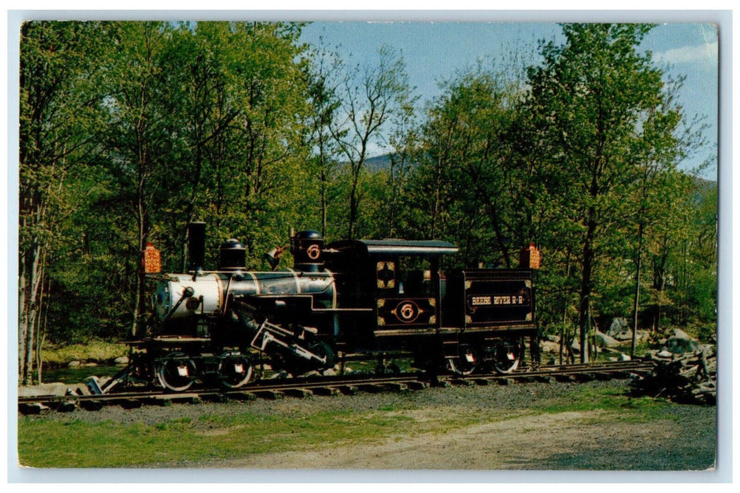 c1960's Climax Geared Train Locomotive Lincoln New Hampshire NH Postcard