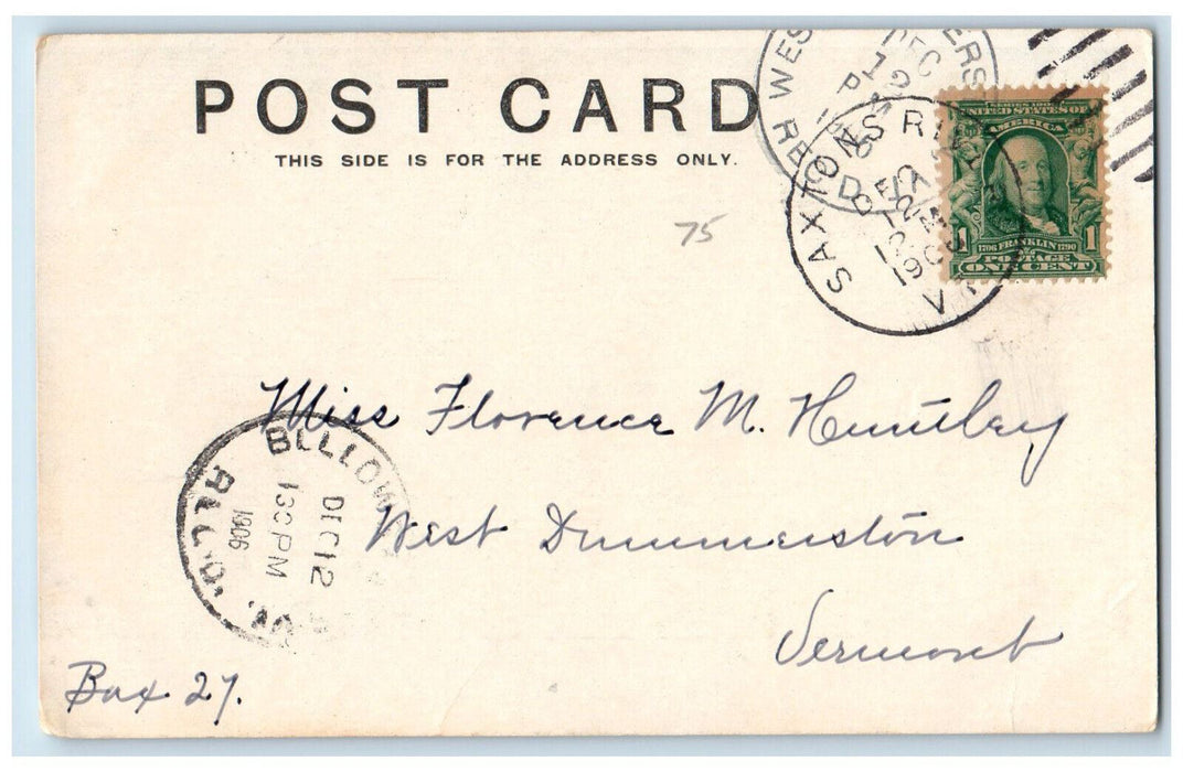 1906 East Side Central Square Keene New Hampshire NH Antique Postcard
