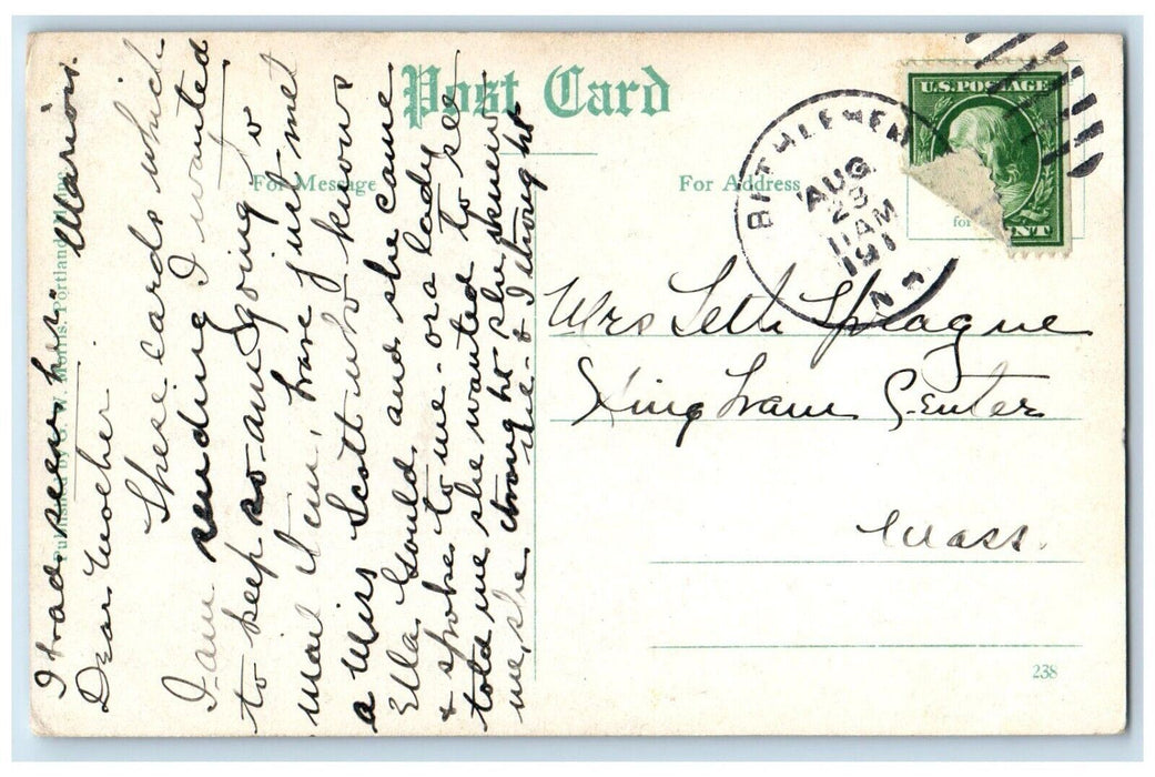 c1910 Crossing Ways Glessner Estate Bethlehem New Hampshire NH Vintage Postcard