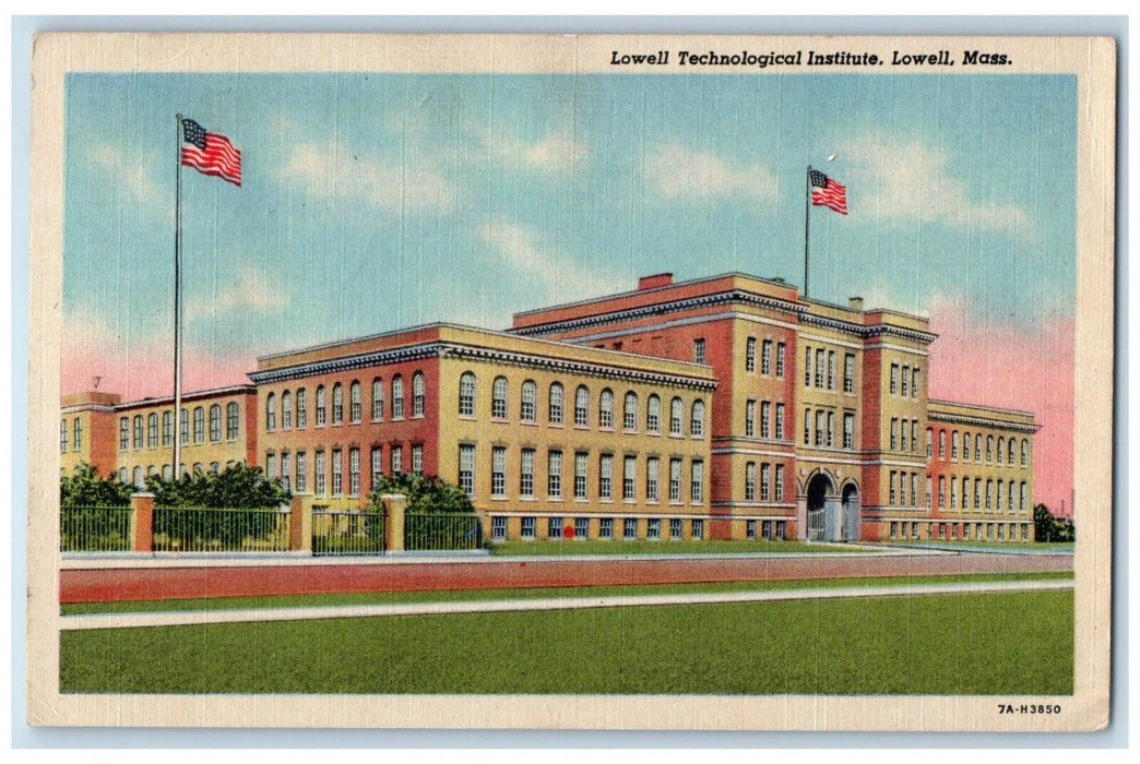 1954 Lowell Technology Institute Building Massachusetts MA Vintage Postcard