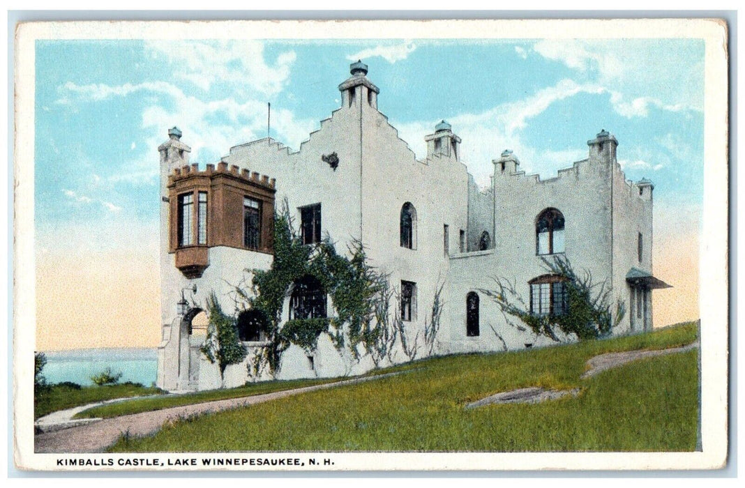 c1910 Kimballs Castle Lake Winnipesaukee New Hampshire NH Naturekrom Postcard