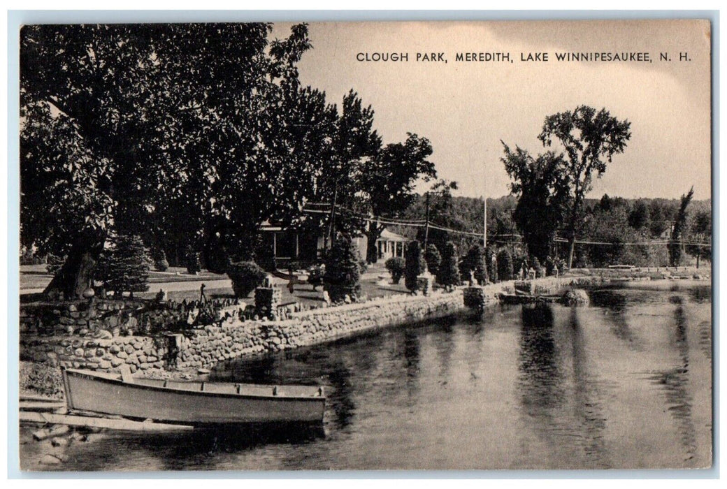 1940 Clough Park Meredith Lake Winnipesaukee New Hampshire NH Vintage Postcard