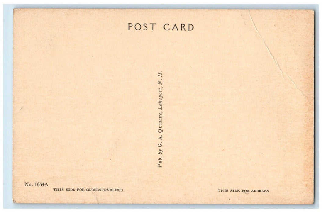 1940 Prescott Bayview Camps R.F.D No 3 Laconia New Hampshire NH Vintage Postcard