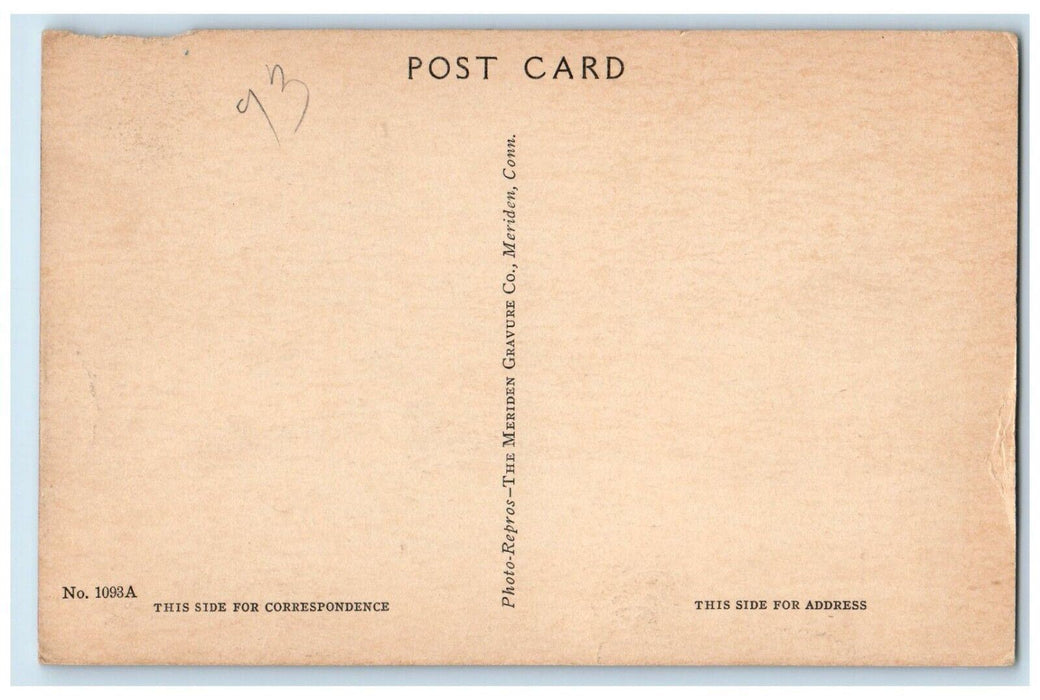 1940 Rectory Sacred Heart Catholic Church St Joseph School Laconia NH Postcard