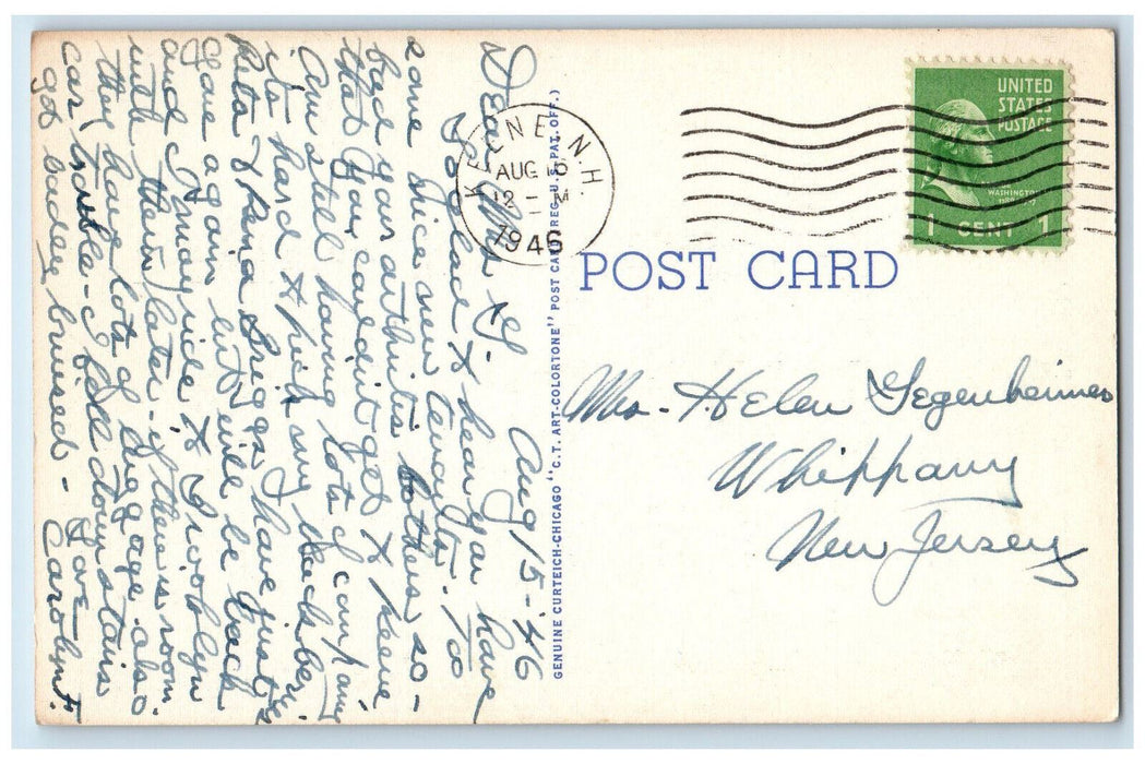 1946 Huntress Hall, Keene Teachers College Keene New Hampshire NH Postcard