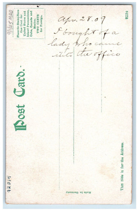 1909 Elliot Hospital and Nurses Home Keene New Hampshire NH Antique Postcard