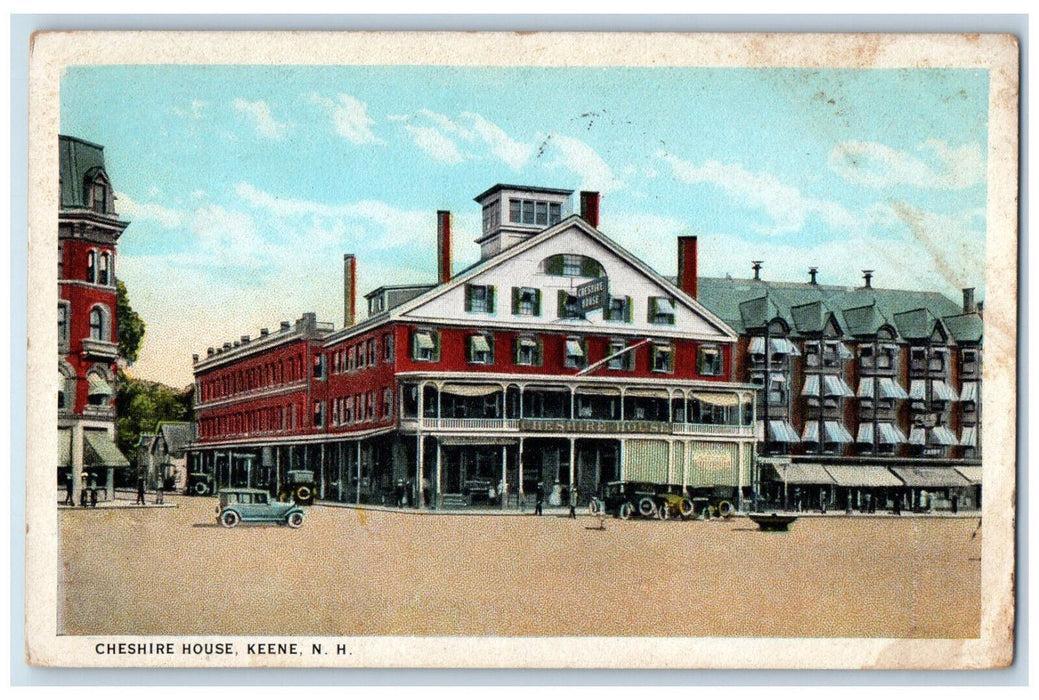 1930 View of Cheshire House Keene New Hampshire NH Vintage Posted Postcard