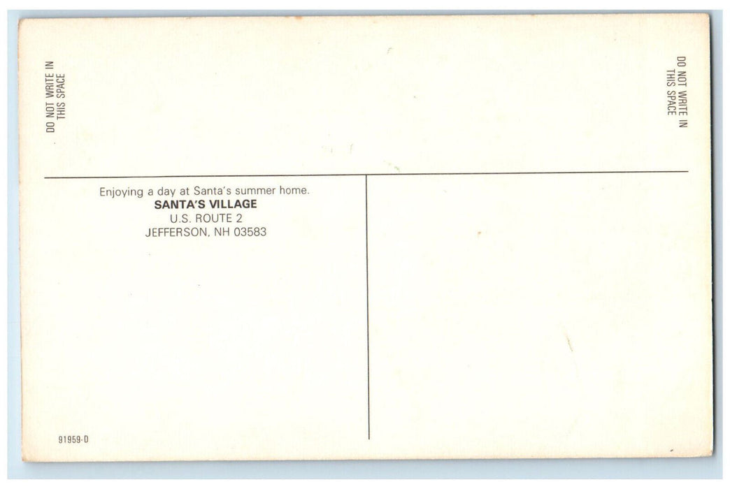 c1960's Santa's Summer Home Santa's Village Jefferson New Hampshire NH Postcard