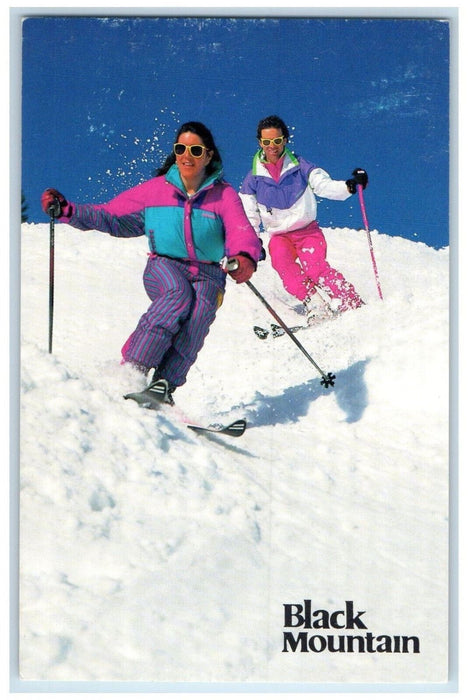 c1960's Scene of Skiing at Black Mountain Jackson New Hampshire NH Postcard