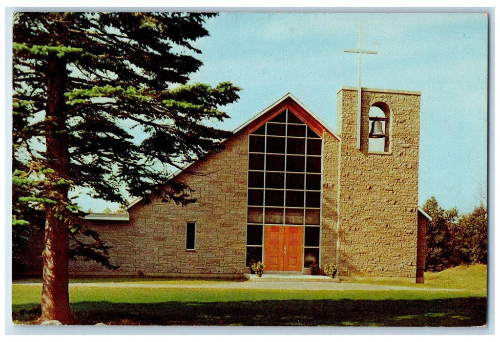 c1960's Chapel Queen of Peace Mission Seminary Jaffrey Center NH Postcard