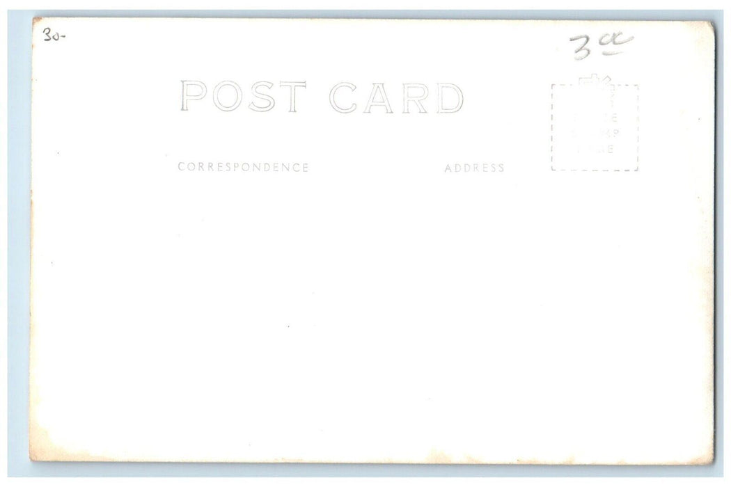c1940's Farnham Elementary School Cars Farnham NY RPPC Photo Vintage Postcard