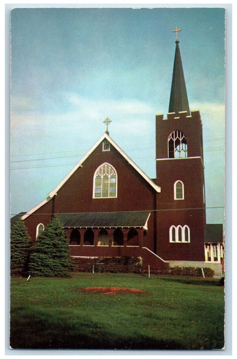 c1950's St. Patrick's Church Hampton Beach New Hampshire NH Vintage Postcard
