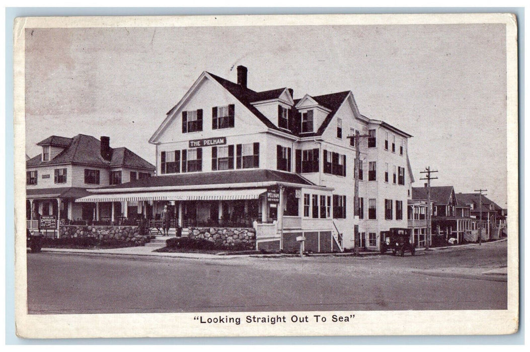 1933 Looking Straight Out to Sea Hampton New Hampshire NH Vintage Postcard
