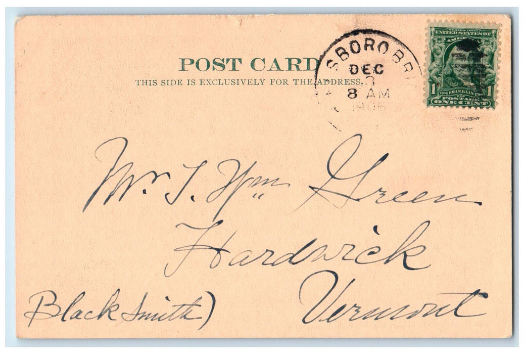 1906 Pierce Mansion Hillsborough New Hampshire NH CF Butler Antique Postcard