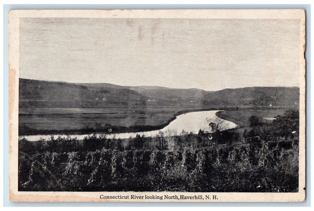 c1940's Connecticut River Looking North Haverhill New Hampshire NH Postcard