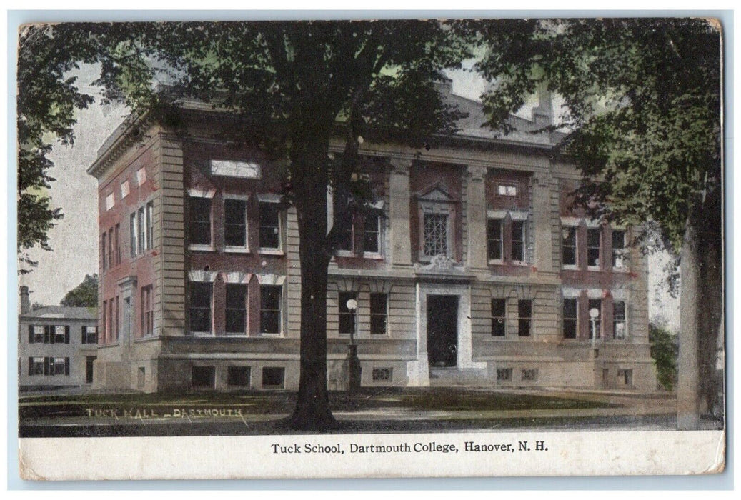 c1910 Tuck School Dartmouth College Tree Hanover New Hampshire Vintage Postcard