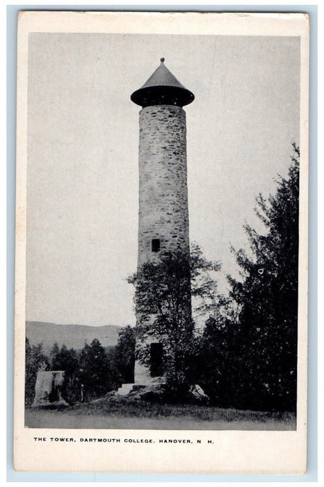c1905 Tower Dartmouth College Hanover New Hampshire NH Vintage Antique Postcard