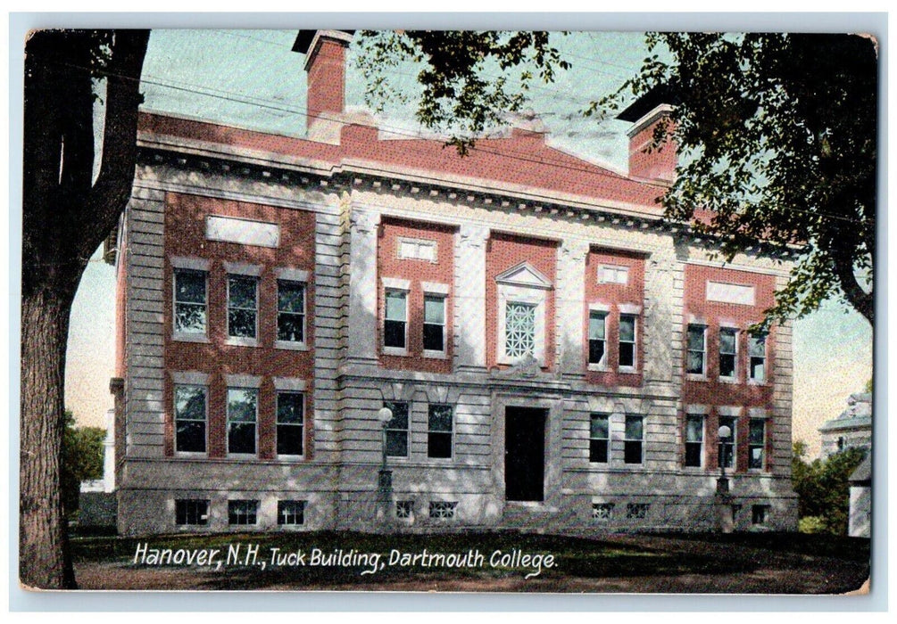 1916 Tuck Building Dartmouth College Hanover New Hampshire NH Vintage Postcard