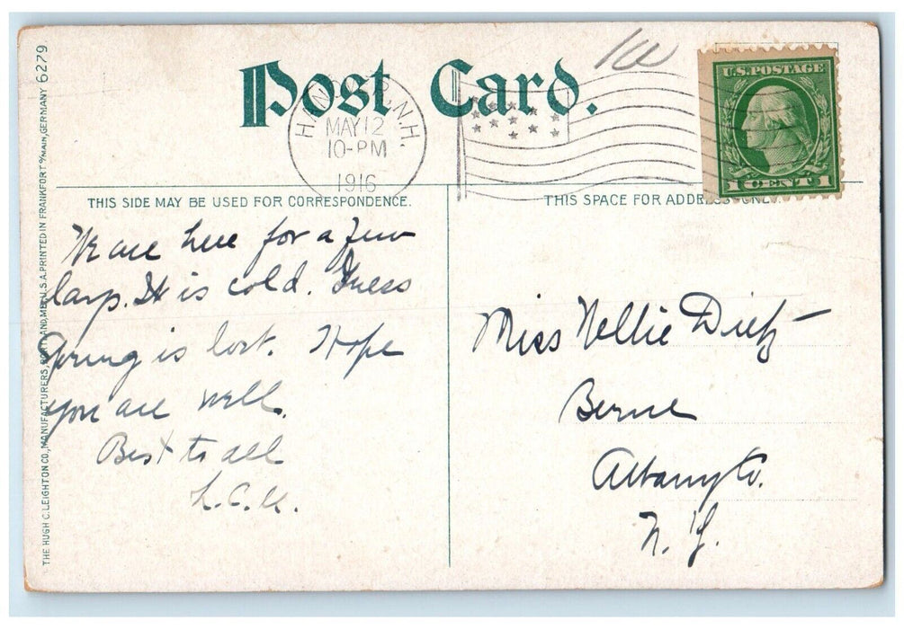 1916 Tuck Building Dartmouth College Hanover New Hampshire NH Vintage Postcard