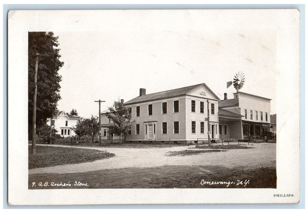 c1910's Archer's Store Conewago Cattaraugus New York NY RPPC Photo Postcard