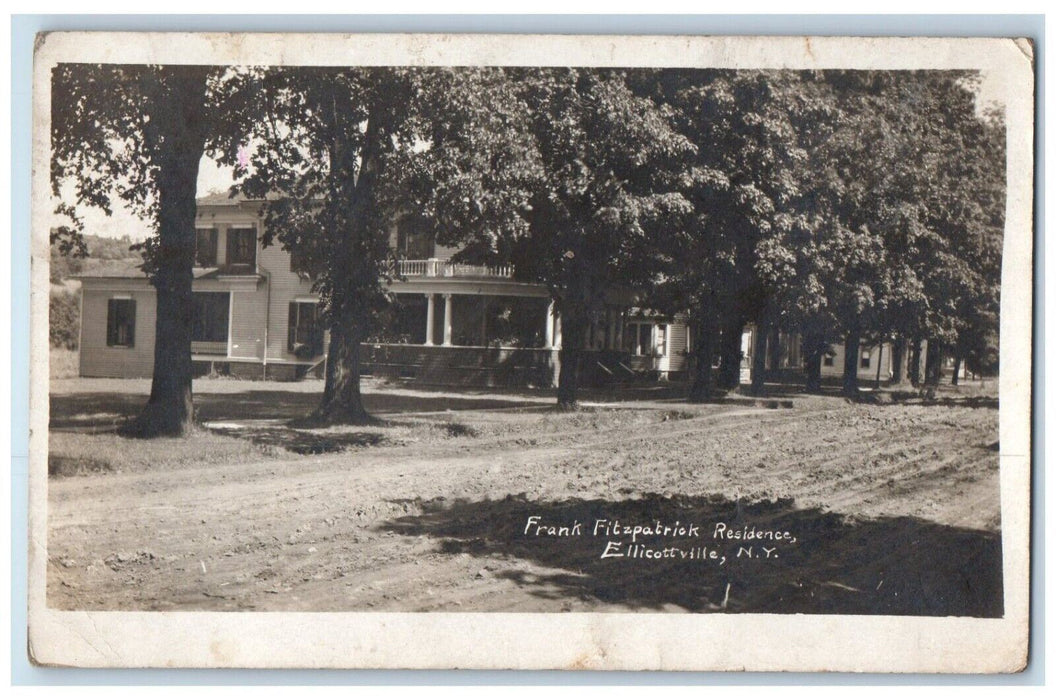 c1910's Frank Fitzpatrick Residence Ellicottville NY RPPC Photo Antique Postcard