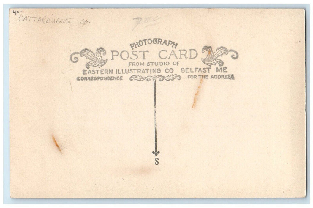 Baptist Church Farmersville Station Cattaraugus Co. NY RPPC Photo Postcard