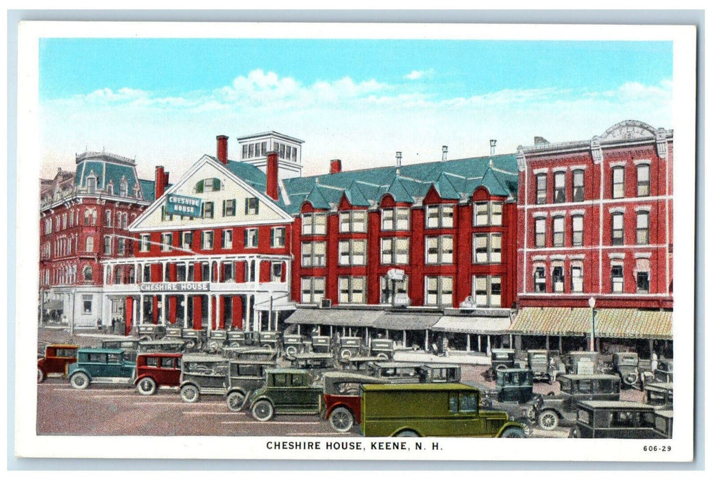 c1930's Business Section Cheshire House Keene New Hampshire NH Vintage Postcard
