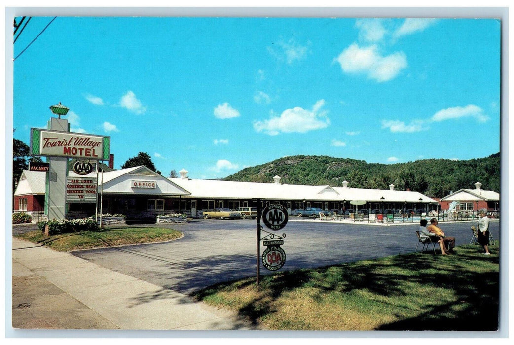 c1950's Tourist Village Resort Office Rooms Gorham New Hampshire NH Postcard