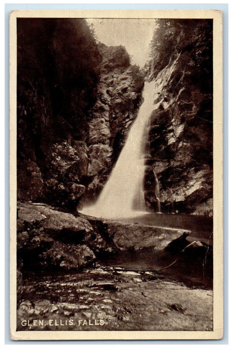 c1950's Glen Ellis Falls New Hampshire NH Whitten & Demison Vintage Postcard