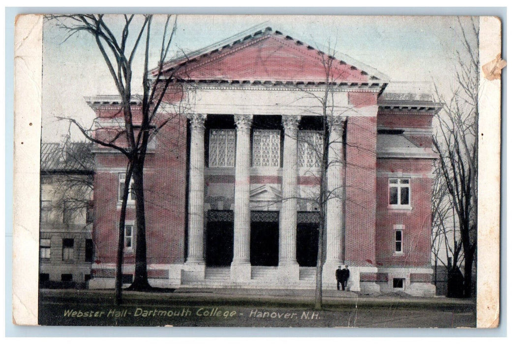 c1910 Webster Hall Dartmouth College Hanover New Hampshire NH Antique Postcard