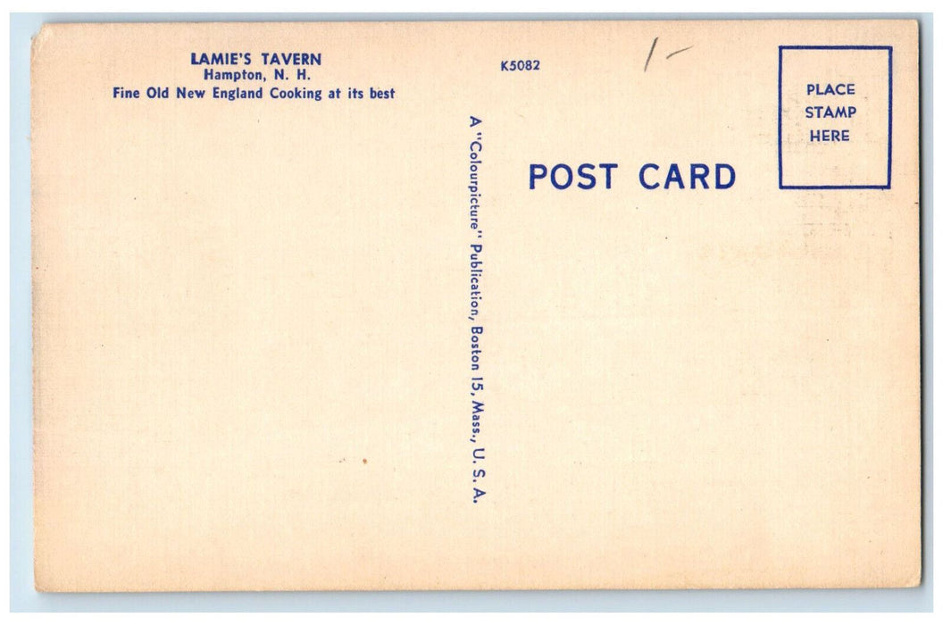 c1940's Lamie's Tavern Lafayette Road Hampton New Hampshire NH Postcard