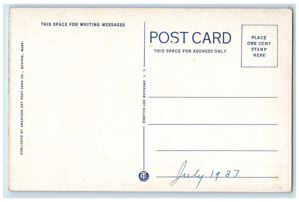 1937 Webster Profile Near Balsams Dixville Notch New Hampshire NH Postcard